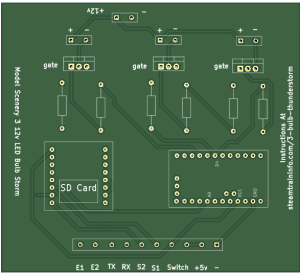 3 bulb circuit board